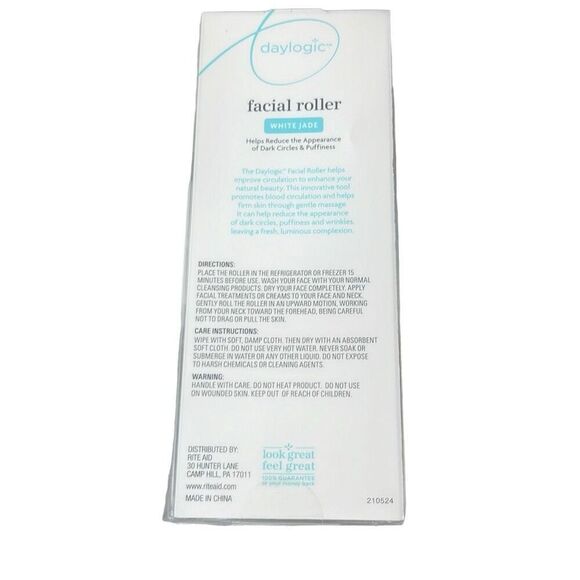 Daylogic Facial Roller White Jade for dark circles wrinkles and puffiness NEW - Picture 3 of 4